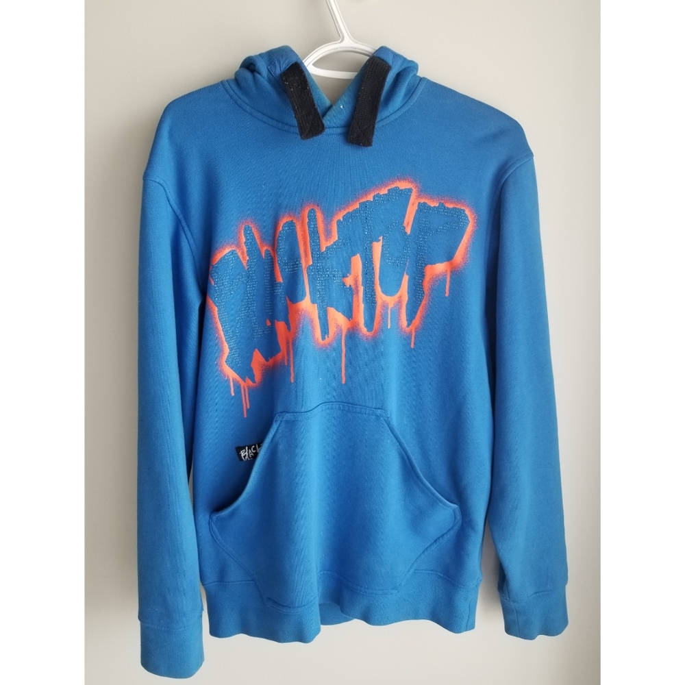 MENS LARGE REEBOK ATHLETIC PULL OVER HOODIE
